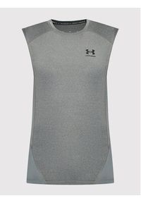 Under Armour Tank top HeatGear® 1361522 Szary Slim Fit. Kolor: szary. Materiał: syntetyk #3