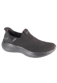 skechers - Buty do chodzenia damskie Skechers Bobs Infinity Daily Vision Black. Zapięcie: bez zapięcia. Kolor: czarny. Materiał: materiał, tkanina, syntetyk. Szerokość cholewki: normalna. Sport: turystyka piesza