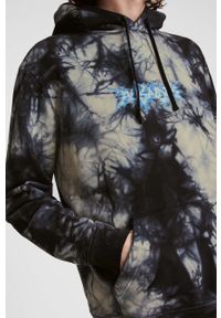 AllSaints Bluza bawełniana męska kolor czarny z kapturem wzorzysta. Okazja: na co dzień. Typ kołnierza: kaptur. Kolor: czarny. Materiał: bawełna. Styl: casual #4