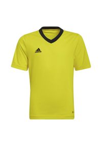 Adidas - Koszulka piłkarska dla dzieci adidas Entrada 22 Jersey. Kolor: wielokolorowy, czarny, żółty. Materiał: jersey. Sport: piłka nożna #1