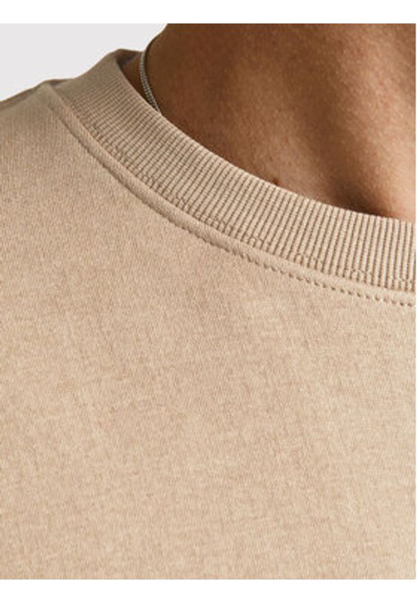 Jack & Jones - Jack&Jones Bluza Star 12208182 Beżowy Regular Fit. Kolor: beżowy. Materiał: bawełna