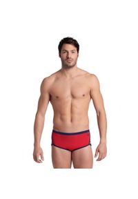 Szorty Kąpielowe Arena Icons Swim Low Waist Short. Kolor: czerwony. Materiał: materiał #1