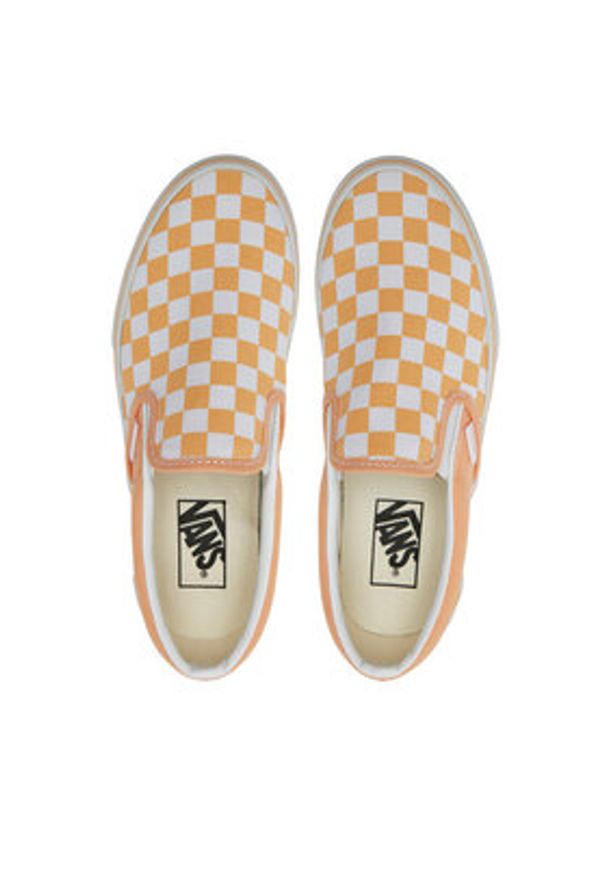 Vans Tenisówki Classic Slip On Platform VN00018EAAS1 Beżowy. Zapięcie: bez zapięcia. Kolor: beżowy. Materiał: materiał. Obcas: na platformie