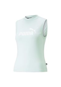 Koszulka Kobieta Puma Ess Slim Logo biały. Kolor: biały. Długość rękawa: bez rękawów. Sport: fitness #1
