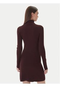 Kontatto Sukienka dzianinowa 3M0827C Brązowy Slim Fit. Kolor: brązowy. Materiał: syntetyk