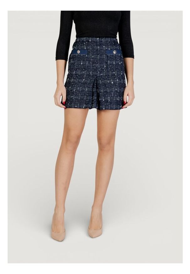 Morgan Spódnica mini 261-JINCA Czarny Slim Fit. Kolor: czarny. Materiał: syntetyk