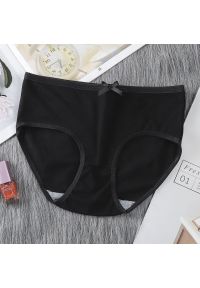 Intica - Figi dziewczęce o średnim stanie z elastycznymi bokami Tomiko. Kolor: czarny. Materiał: materiał