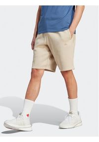 Adidas - adidas Szorty sportowe All SZN IJ6880 Beżowy Regular Fit. Kolor: beżowy. Materiał: bawełna. Styl: sportowy