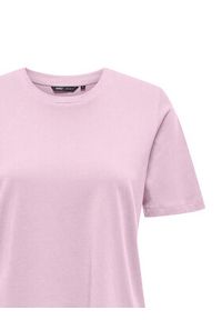only - ONLY T-Shirt 15270390 Różowy Regular Fit. Kolor: różowy. Materiał: bawełna #7