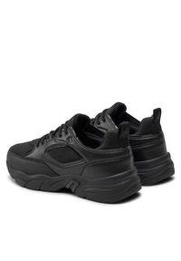 Calvin Klein Jeans Sneakersy Retro Tennis Low Lace Mix Mg Mtr YW0YW01497 Czarny. Kolor: czarny. Materiał: skóra #3