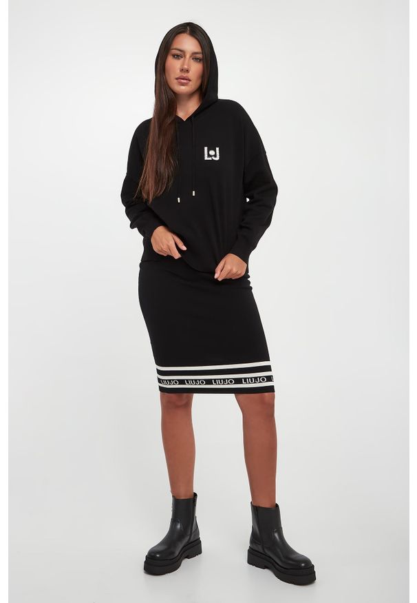 Liu Jo - Sweter damski z kapturem LIU JO. Typ kołnierza: kaptur