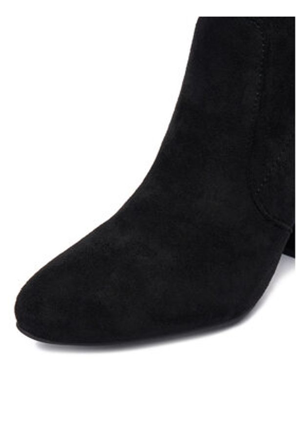 DeeZee Kozaki CF221208 Czarny. Kolor: czarny. Materiał: materiał