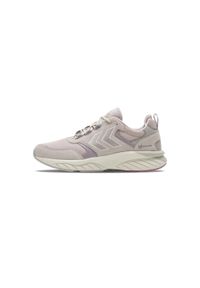 Sneakersy Hummel Marathona Reach Lx. Kolor: szary. Materiał: zamsz, neopren. Szerokość cholewki: normalna. Wzór: jodełka, haft