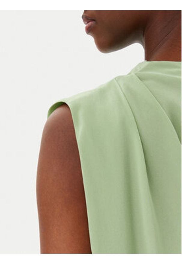 Marella Bluzka Dondolo 2513161192200 Zielony Regular Fit. Kolor: zielony. Materiał: jedwab