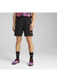 Puma - Męskie szorty piłkarskie IndividualCUP PUMA Black. Kolor: czarny. Sport: piłka nożna