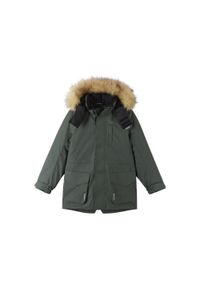 Parka dla dzieci Reima Reima tec Naapuri. Kolor: zielony. Materiał: puch. Sezon: zima. Styl: klasyczny, sportowy