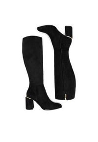 Nine West Kozaki WFA2999-1 Czarny. Kolor: czarny. Materiał: materiał #6