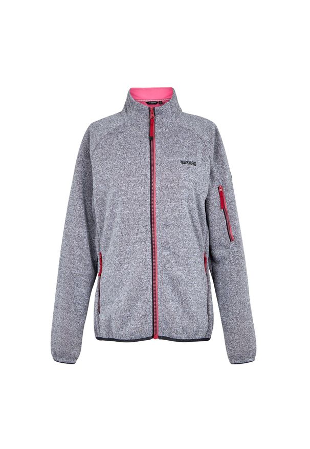 Regatta - Bluza Damska Ravenhill Full Zip Fleece Top. Kolor: różowy, wielokolorowy, biały. Materiał: polar. Sport: turystyka piesza