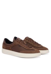 BOSS Sneakersy Kieran 50567947 Brązowy. Kolor: brązowy. Materiał: skóra, zamsz #2
