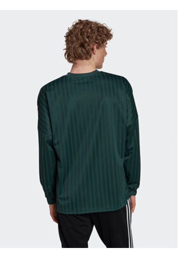 Adidas - adidas Longsleeve Rekive Graphic HK7330 Zielony Loose Fit. Kolor: zielony. Materiał: syntetyk. Długość rękawa: długi rękaw