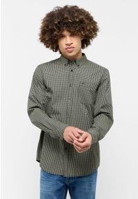 Mustang - MUSTANG CHESTER GINGHAM MĘSKA KOSZULA W KRATĘ KRATA NA GUZIKI ELEGANCKA GREEN CHECK 1015613 12636. Styl: elegancki #5