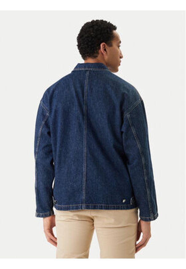 Jack & Jones Koszula jeansowa Cambridge 12293585 Granatowy Oversize. Kolor: niebieski. Materiał: bawełna