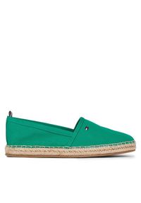 TOMMY HILFIGER - Tommy Hilfiger Espadryle Basic Tommy Flat Espadrille FW0FW06497 Zielony. Kolor: zielony #1