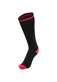 Skarpety sportowe dla dorosłych Hummel Elite Indoor Sock High. Kolor: różowy, czarny, wielokolorowy