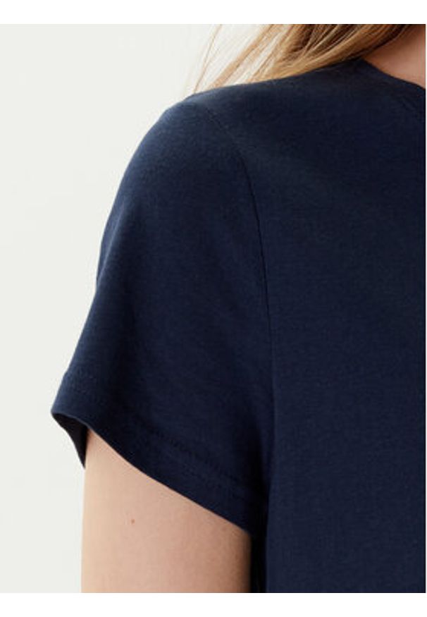 Mustang T-Shirt Alma 1016155 Granatowy Regular Fit. Kolor: niebieski. Materiał: bawełna