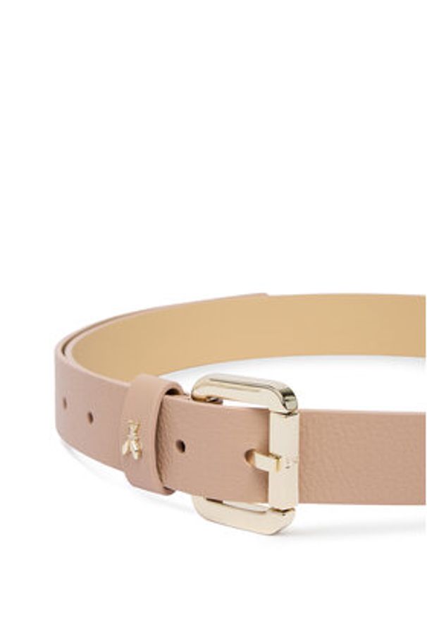 Patrizia Pepe Pasek Damski CW8684/L001-R874 Beżowy. Kolor: beżowy. Materiał: skóra