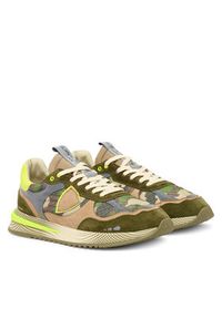 Philippe Model Sneakersy A012050 OYLU CR01 Khaki. Kolor: brązowy. Materiał: zamsz, skóra