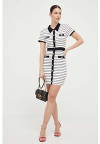 Pinko torebka skórzana kolor czarny. Kolor: czarny. Materiał: skórzane #4