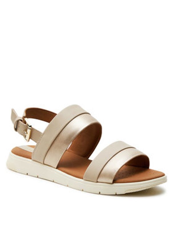 Geox Sandały D Dandra D35NNA 054AJ C5379 Beżowy. Kolor: beżowy. Materiał: skóra