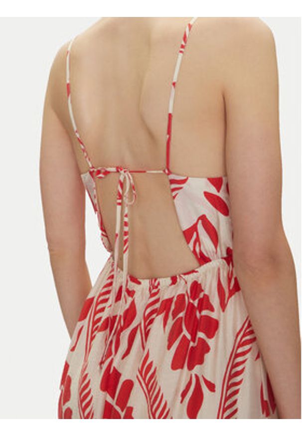 only - ONLY Sukienka letnia Catja 15347529 Czerwony Regular Fit. Kolor: czerwony. Sezon: lato