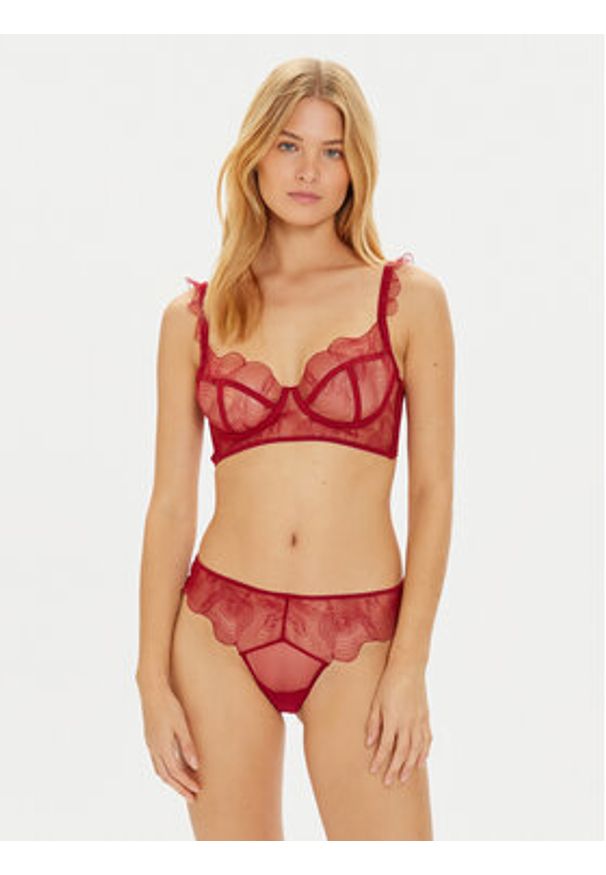 Undress Code Biustonosz z fiszbiną Bliss 721 Czerwony. Kolor: czerwony. Materiał: syntetyk