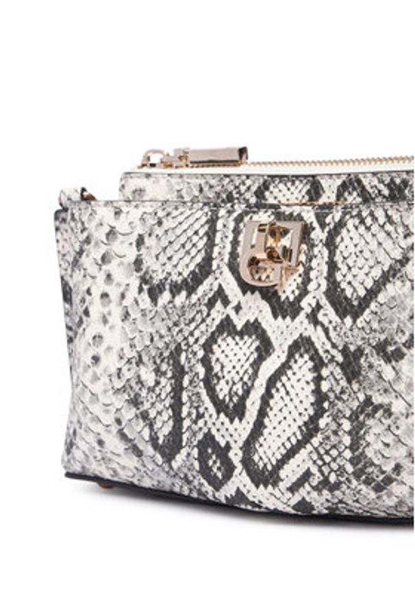Guess Torebka Bianca Mini HWKG99 07720 Szary. Kolor: szary. Materiał: skórzane