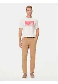 GANT - Gant T-Shirt 2003342 Écru Regular Fit. Materiał: bawełna #4