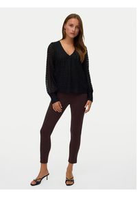 Vero Moda Bluzka Vmbecca 10336137 Czarny Regular Fit. Kolor: czarny. Materiał: syntetyk #4