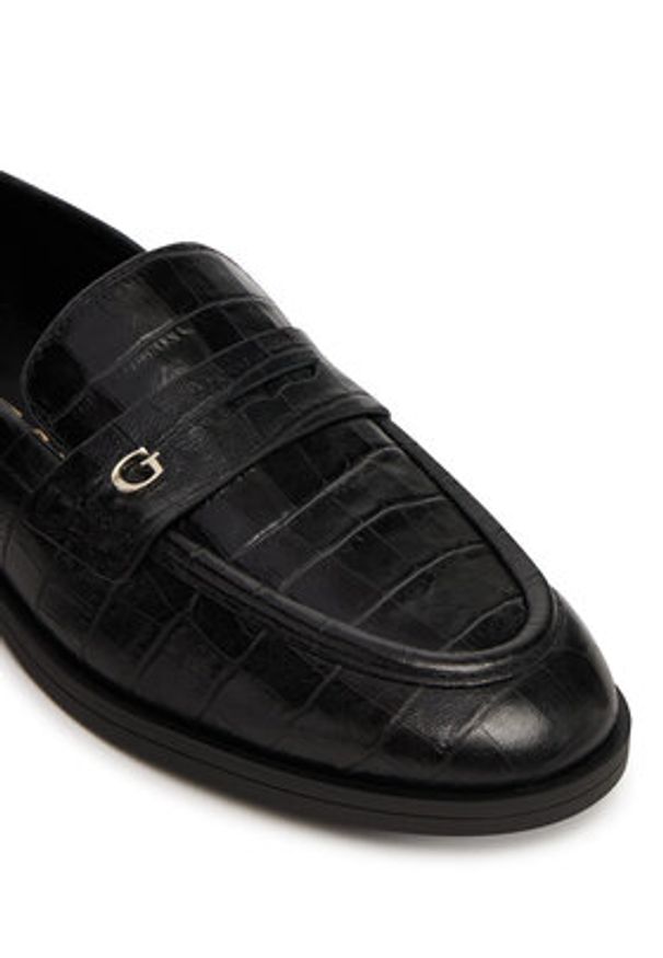 Guess Lordsy FLTSAD LEA14 Czarny. Kolor: czarny. Materiał: skóra