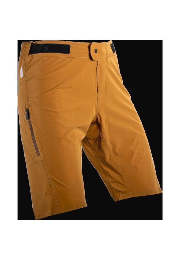 Spodenki rowerowe (+spodenki kolarskie z pampersem w zestawie) LEATT Shorts MTB. Kolor: brązowy. Sport: kolarstwo