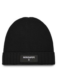 Patrizia Pepe Czapka 2F0111/K9O3A-K103 Czarny. Kolor: czarny. Materiał: wełna, materiał