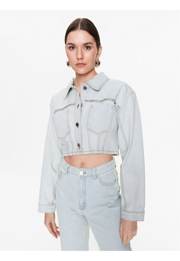 GESTUZ - Gestuz Kurtka jeansowa Calia 10906912 Niebieski Regular Fit. Kolor: niebieski. Materiał: bawełna, jeans