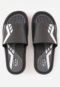 Born2be - Czarne Sportowe Klapki Piankowe na Basen lub Plażę Daevo. Okazja: na plażę. Kolor: czarny. Materiał: dresówka. Sezon: lato. Styl: sportowy #6