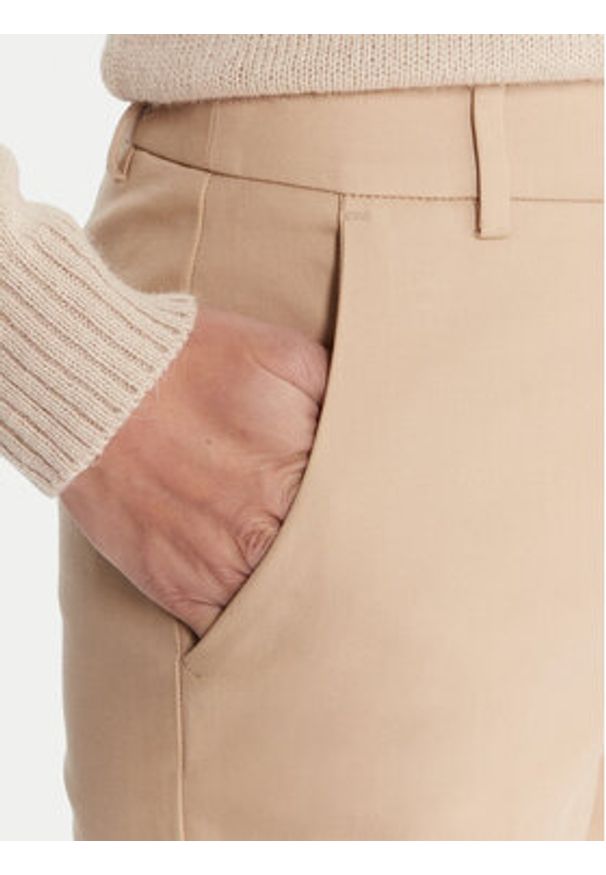 Weekend Max Mara Spodnie materiałowe Vite 2415131031 Beżowy Regular Fit. Kolor: beżowy. Materiał: bawełna