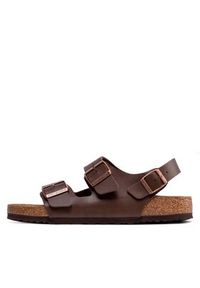 Birkenstock Sandały Milano 034701 Brązowy. Kolor: brązowy. Materiał: skóra #6