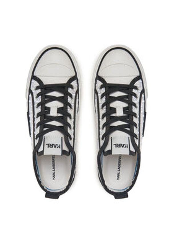 Karl Lagerfeld - KARL LAGERFELD Trampki Kampus Max III KL60615 Biały. Kolor: biały. Materiał: materiał