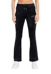 Juicy Couture - JUICY COUTURE Czarne damskie spodnie dresowe Lisa Regal, Rozmiar XS. Kolor: czarny. Materiał: dresówka. Długość: długie #5