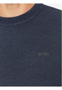 BOSS - Boss Sweter Astefe 50497604 Granatowy Regular Fit. Kolor: niebieski. Materiał: wełna