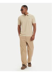 GANT - Gant Polo Shield 2210 Beżowy Regular Fit. Typ kołnierza: polo. Kolor: beżowy. Materiał: bawełna #4