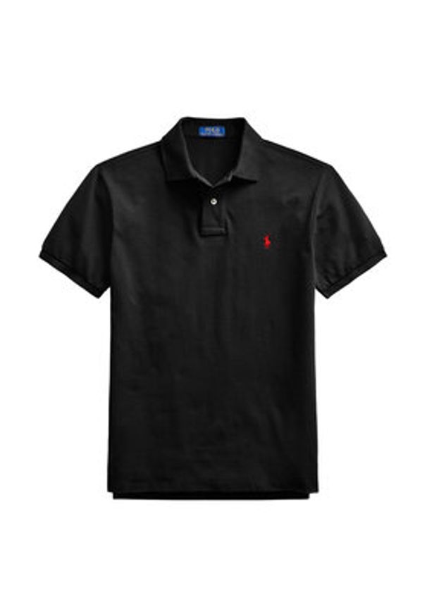 Polo Ralph Lauren Polo Core Replen 710795080 Czarny Slim Fit. Typ kołnierza: polo. Kolor: czarny. Materiał: bawełna